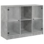 Betongraues Sideboard aus Holzwerkstoff, 102 x 37 x 75,5 cm von vidaXL, Sideboards - Ref: Foro24-3295874, Preis: 96,75 €, Rab...