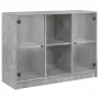 Concrete gray engineered wood sideboard 102x37x75.5 cm by vidaXL, Sideboards - Ref: Foro24-3295874, Price: 94,78 €, Discount: %