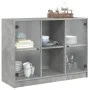 Concrete gray engineered wood sideboard 102x37x75.5 cm by vidaXL, Sideboards - Ref: Foro24-3295874, Price: 94,78 €, Discount: %