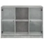 Concrete gray engineered wood sideboard 102x37x75.5 cm by vidaXL, Sideboards - Ref: Foro24-3295874, Price: 94,78 €, Discount: %