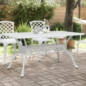 Weißer Gartentisch aus Aluminiumguss, 150 x 90 x 72 cm von vidaXL, Gartentische - Ref: Foro24-4002805, Preis: 462,34 €, Rabat...