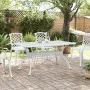 Weißer Gartentisch aus Aluminiumguss, 150 x 90 x 72 cm von vidaXL, Gartentische - Ref: Foro24-4002805, Preis: 462,34 €, Rabat...