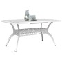 Weißer Gartentisch aus Aluminiumguss, 150 x 90 x 72 cm von vidaXL, Gartentische - Ref: Foro24-4002805, Preis: 500,69 €, Rabat...