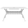 White cast aluminum garden table 150x90x72 cm by vidaXL, Garden tables - Ref: Foro24-4002805, Price: 500,69 €, Discount: %