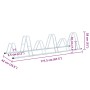 Stand for 6 bicycles independent floor galvanized steel by vidaXL, Bases and supports for storing bicycles - Ref: Foro24-4005...