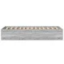 Sonoma gray engineered wood bed frame 75x190 cm by vidaXL, Beds and slatted bases - Ref: Foro24-841991, Price: 68,56 €, Disco...
