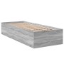 Estructura de cama madera de ingeniería gris Sonoma 75x190 cm de vidaXL, Camas y somieres - Ref: Foro24-841991, Precio: 79,53...