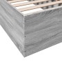 Estructura de cama madera de ingeniería gris Sonoma 75x190 cm de vidaXL, Camas y somieres - Ref: Foro24-841991, Precio: 79,53...