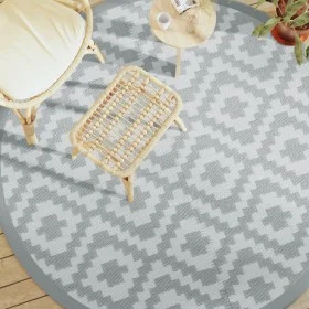 Gray PP outdoor rug Ø200 cm by vidaXL, Outdoor protectors - Ref: Foro24-368560, Price: 41,77 €, Discount: %