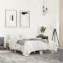 Sonoma oak metal engineered wood bed frame 140x200 cm by vidaXL, Beds and slatted bases - Ref: Foro24-845858, Price: 88,89 €,...