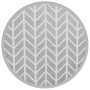 Gray PP outdoor rug Ø120 cm by vidaXL, Outdoor protectors - Ref: Foro24-368548, Price: 21,34 €, Discount: %