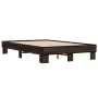 Bettgestell aus eichenbraunem Metallwerkstoff, 120 x 200 cm von vidaXL, Betten und Lattenroste - Ref: Foro24-845866, Preis: 7...