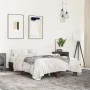 Estructura cama madera ingeniería metal marrón roble 120x190 cm de vidaXL, Camas y somieres - Ref: Foro24-845891, Precio: 80,...