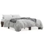 Estructura cama madera ingeniería metal marrón roble 120x190 cm de vidaXL, Camas y somieres - Ref: Foro24-845891, Precio: 80,...