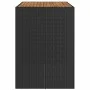 Garden table black PE rattan wooden surface 145x80x110cm by vidaXL, Garden tables - Ref: Foro24-368698, Price: 247,69 €, Disc...