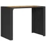 Garden table black PE rattan wooden surface 145x80x110cm by vidaXL, Garden tables - Ref: Foro24-368698, Price: 247,69 €, Disc...
