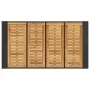 Mesa de jardín superficie de madera ratán PE negro 145x80x110cm de vidaXL, Mesas de jardín - Ref: Foro24-368698, Precio: 248,...