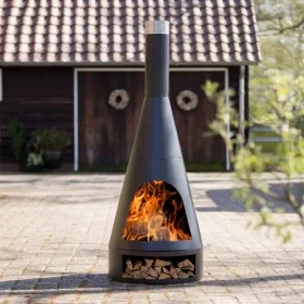 RedFire Kingston mattschwarzer Stahlkamin 43x120 cm von RedFire, Kamine - Ref: Foro24-428833, Preis: 182,06 €, Rabatt: %