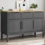 FLORO sideboard solid gray pine wood 114x43x74 cm by vidaXL, Sideboards - Ref: Foro24-374025, Price: 205,91 €, Discount: %