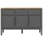 FLORO Sideboard aus massivem grauem Kiefernholz 114x43x74 cm von vidaXL, Sideboards - Ref: Foro24-374025, Preis: 205,91 €, Ra...
