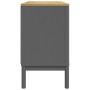 FLORO Sideboard aus massivem grauem Kiefernholz 114x43x74 cm von vidaXL, Sideboards - Ref: Foro24-374025, Preis: 209,72 €, Ra...