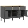 FLORO sideboard solid gray pine wood 114x43x74 cm by vidaXL, Sideboards - Ref: Foro24-374025, Price: 205,91 €, Discount: %