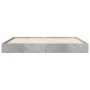 Concrete gray engineered wood bed frame 150x200cm by vidaXL, Beds and slatted bases - Ref: Foro24-842017, Price: 85,74 €, Dis...