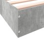 Concrete gray engineered wood bed frame 150x200cm by vidaXL, Beds and slatted bases - Ref: Foro24-842017, Price: 86,79 €, Dis...