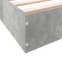 Concrete gray engineered wood bed frame 150x200cm by vidaXL, Beds and slatted bases - Ref: Foro24-842017, Price: 85,74 €, Dis...