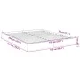 Concrete gray engineered wood bed frame 150x200cm by vidaXL, Beds and slatted bases - Ref: Foro24-842017, Price: 85,74 €, Dis...