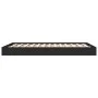 Black engineered wood bed frame 120x200 cm by vidaXL, Beds and slatted bases - Ref: Foro24-842029, Price: 98,52 €, Discount: %
