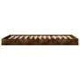 Smoke oak engineered wood bed frame 100x200 cm by vidaXL, Beds and slatted bases - Ref: Foro24-842060, Price: 61,87 €, Discou...