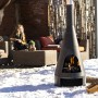 RedFire Chimenea Kingston de acero negro mate 43x120 cm de RedFire, Chimeneas - Ref: Foro24-428833, Precio: 181,79 €, Descuen...