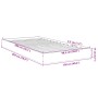 Oak brown engineered wood bed frame 100x200 cm by vidaXL, Beds and slatted bases - Ref: Foro24-842062, Price: 65,12 €, Discou...