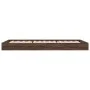Brown oak engineered wood bed frame 90x200 cm by vidaXL, Beds and slatted bases - Ref: Foro24-842069, Price: 65,85 €, Discoun...
