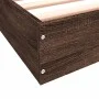 Brown oak engineered wood bed frame 75x190 cm by vidaXL, Beds and slatted bases - Ref: Foro24-842083, Price: 60,42 €, Discoun...