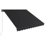 Toldo retráctil manual con LED gris antracita 350x250 cm de vidaXL, Toldos - Ref: Foro24-3051244, Precio: 432,32 €, Descuento: %