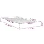 Brown oak engineered wood bed frame 75x190 cm by vidaXL, Beds and slatted bases - Ref: Foro24-842083, Price: 60,42 €, Discoun...