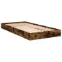 Estructura de cama madera de ingeniería roble humo 75x190 cm de vidaXL, Camas y somieres - Ref: Foro24-842081, Precio: 56,29 ...