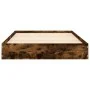 Estructura de cama madera de ingeniería roble humo 75x190 cm de vidaXL, Camas y somieres - Ref: Foro24-842081, Precio: 56,29 ...