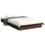 Estructura de cama madera de ingeniería marrón roble 90x190 cm de vidaXL, Camas y somieres - Ref: Foro24-842076, Precio: 66,4...