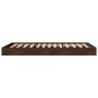 Oak brown engineered wood bed frame 90x190 cm by vidaXL, Beds and slatted bases - Ref: Foro24-842076, Price: 67,40 €, Discoun...