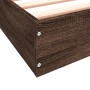 Oak brown engineered wood bed frame 90x190 cm by vidaXL, Beds and slatted bases - Ref: Foro24-842076, Price: 67,40 €, Discoun...