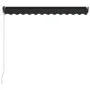 Manual retractable awning with LED anthracite gray 350x250 cm by vidaXL, Awnings - Ref: Foro24-3051244, Price: 432,32 €, Disc...