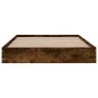 Smoked oak engineered wood bed frame 90x190 cm by vidaXL, Beds and slatted bases - Ref: Foro24-842074, Price: 60,12 €, Discou...