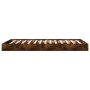 Smoked oak engineered wood bed frame 90x190 cm by vidaXL, Beds and slatted bases - Ref: Foro24-842074, Price: 61,03 €, Discou...