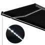 Toldo retráctil manual con LED gris antracita 350x250 cm de vidaXL, Toldos - Ref: Foro24-3051244, Precio: 373,09 €, Descuento: %