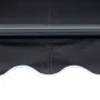 Manual retractable awning with LED anthracite gray 350x250 cm by vidaXL, Awnings - Ref: Foro24-3051244, Price: 432,32 €, Disc...