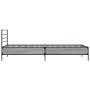 Sonoma-graues Metall-Holzwerkstoff-Bettgestell, 75 x 190 cm von vidaXL, Betten und Lattenroste - Ref: Foro24-845625, Preis: 6...