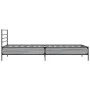 Sonoma-graues Metall-Holzwerkstoff-Bettgestell, 75 x 190 cm von vidaXL, Betten und Lattenroste - Ref: Foro24-845625, Preis: 6...